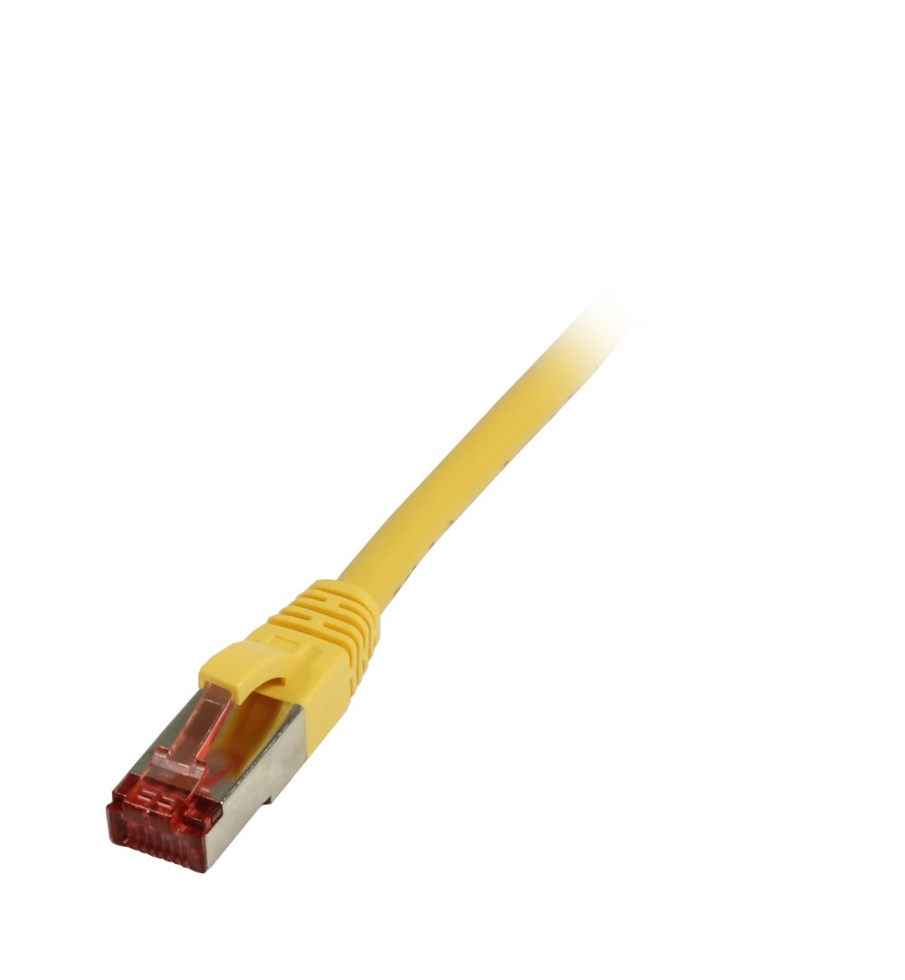 Patchkabel RJ45, CAT6 250Mhz, 15m gelb, S-STP(S/FTP), LSZH, Synergy 21,